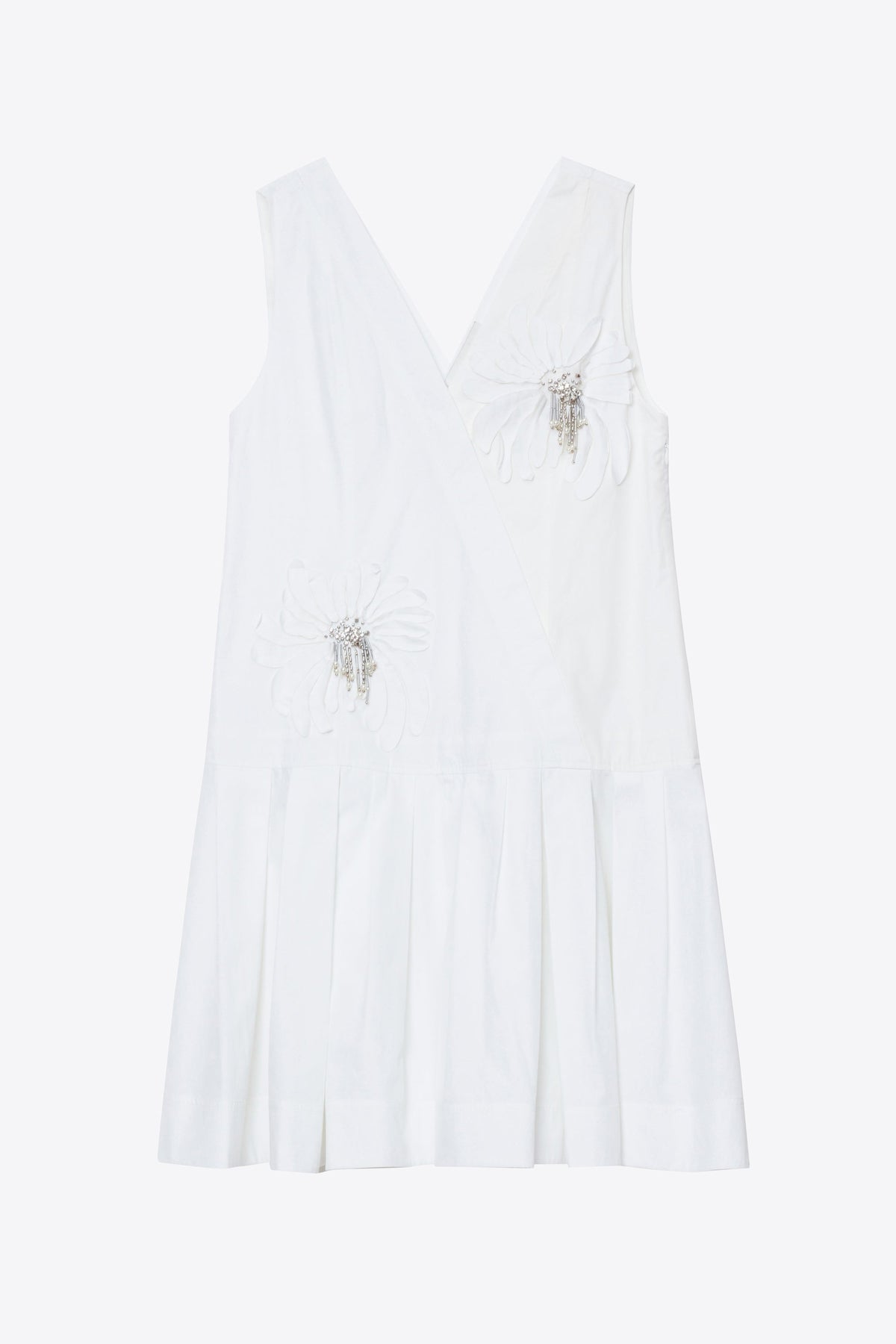 Draped Tank Dress with Floral Appliqué - 3.1 Phillip Lim Trending
