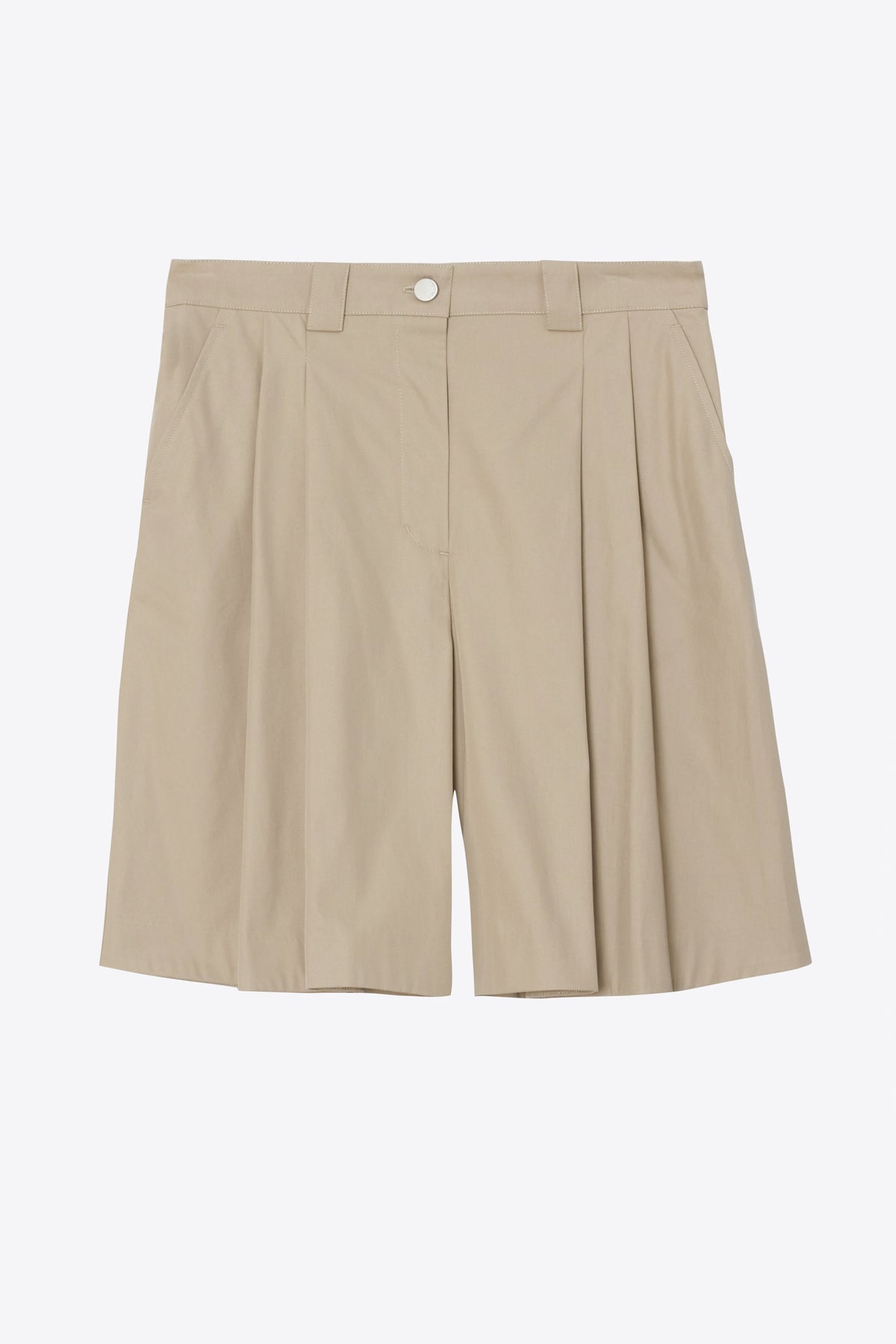 Two-Toned Wide Pleated Shorts - 3.1 Phillip Lim New