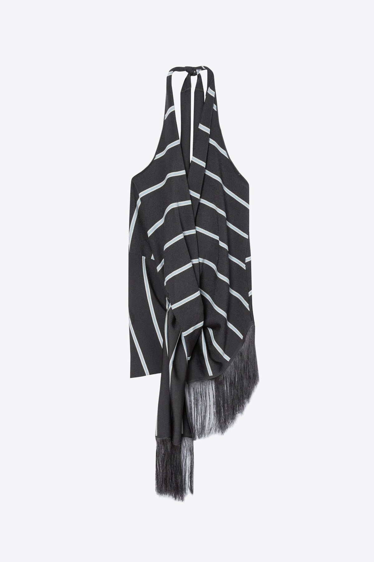 Draped Stripe Halter Top with Fringe - 3.1 Phillip Lim Best Seller
