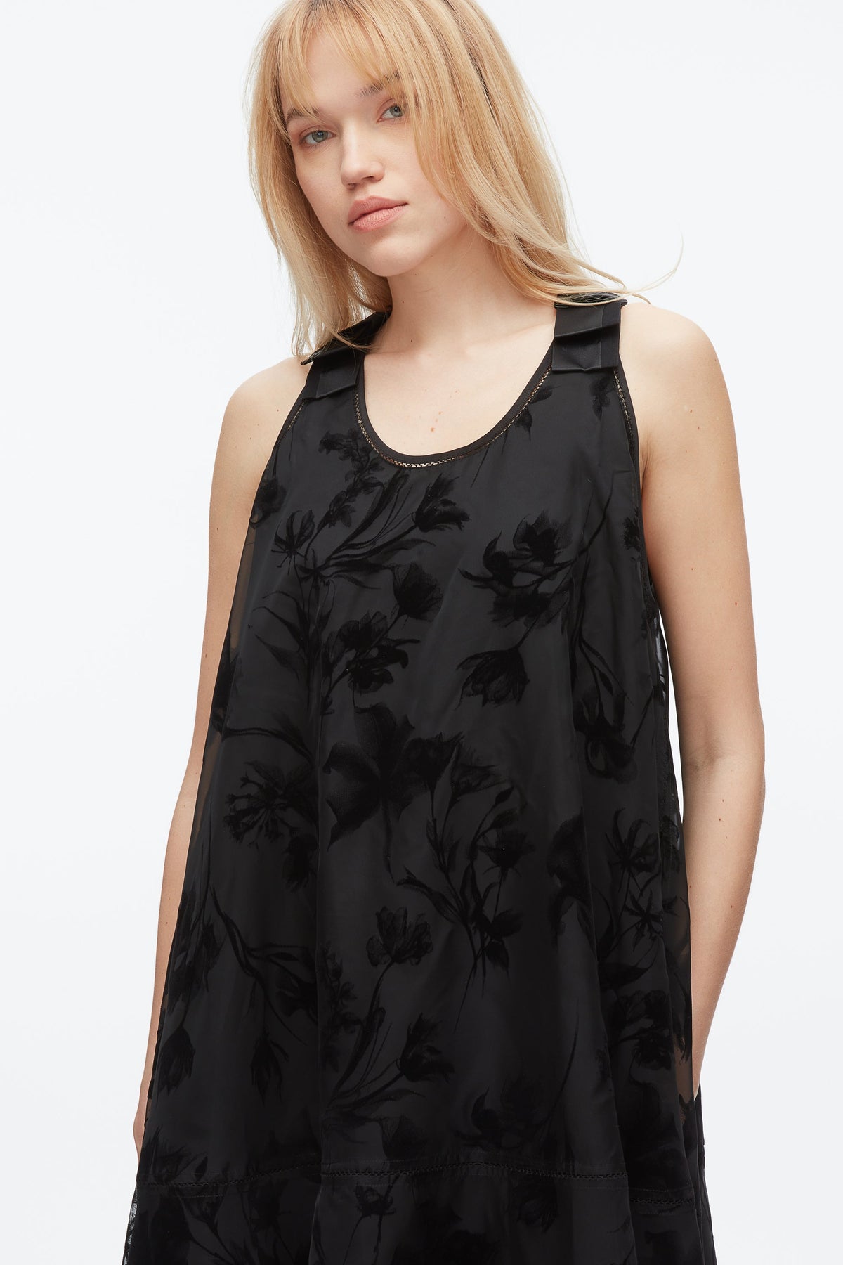 Flocked Organza Trapeze Dress - 3.1 Phillip Lim Customer Favorite