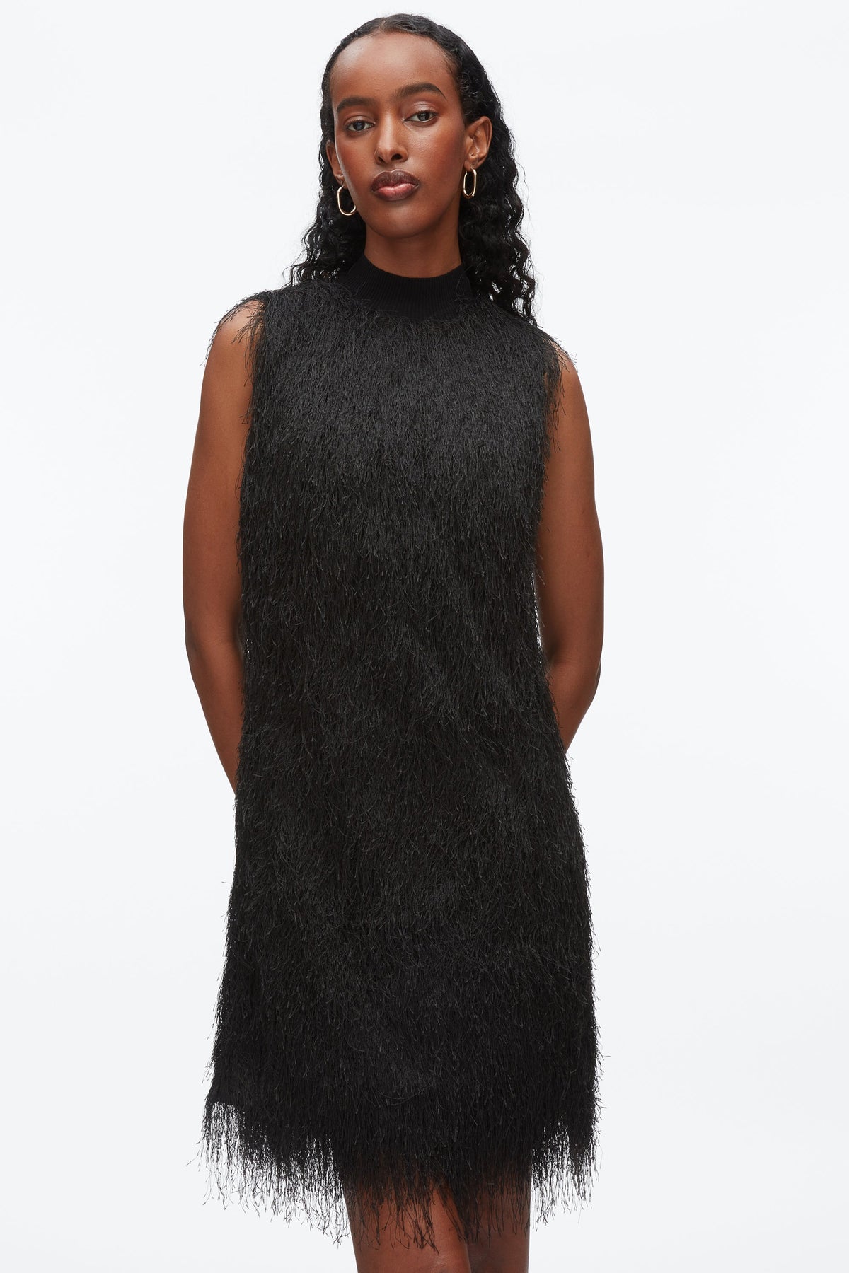 Fringe Mock Neck Shift Dress - 3.1 Phillip Lim Featured