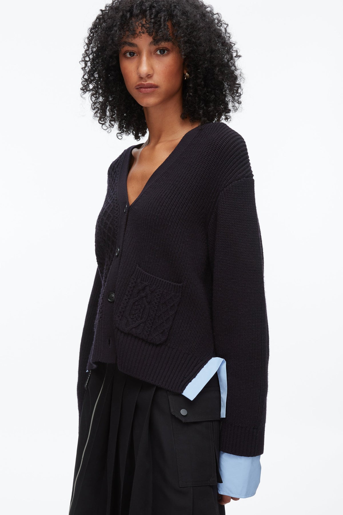 Cable Mix Boyfriend Cardigan - 3.1 Phillip Lim Premium