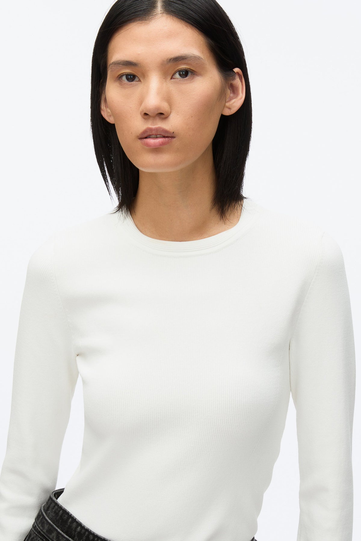 Compact Rib Long Sleeve Tee - 3.1 Phillip Lim Quality