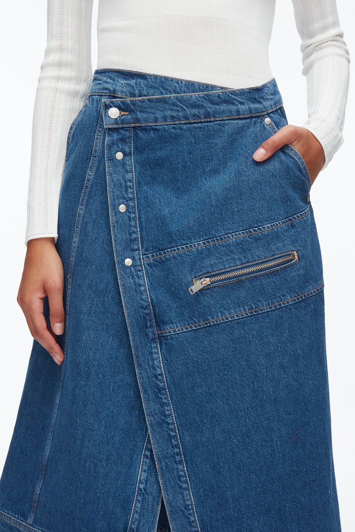 Denim Wrap Skirt - 3.1 Phillip Lim Everyday