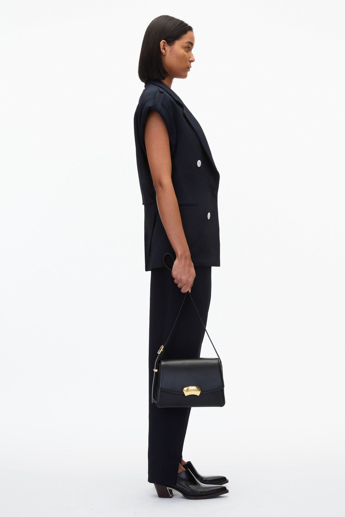 Black ID Medium Shoulder Bag | Elegant Phillip Lim Women’s Bags - 3.1 Phillip Lim Trending