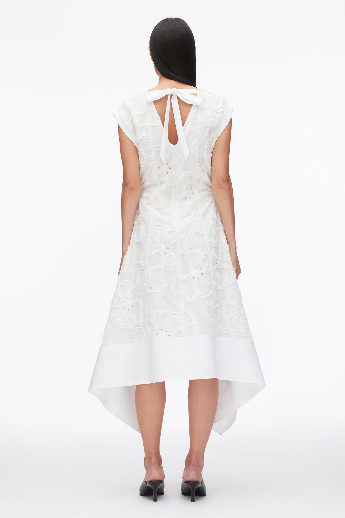 Embroidered Belted Midi Dress with Handkerchief Hem - 3.1 Phillip Lim Quality