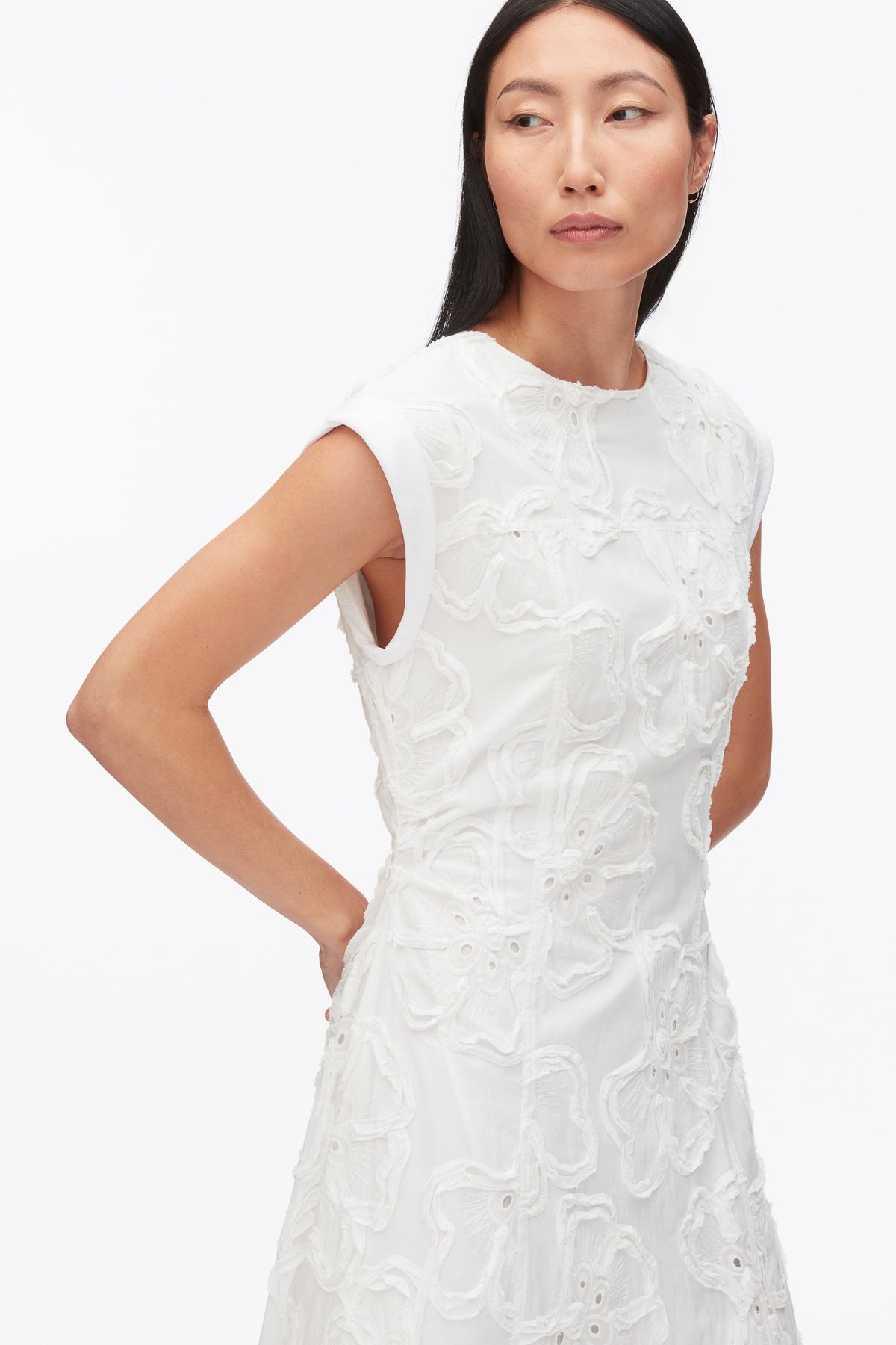 Embroidered Belted Midi Dress with Handkerchief Hem - 3.1 Phillip Lim Quality
