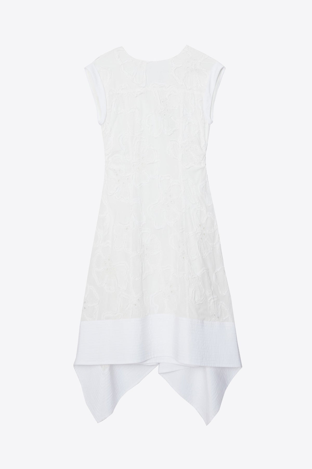 Embroidered Belted Midi Dress with Handkerchief Hem - 3.1 Phillip Lim Quality