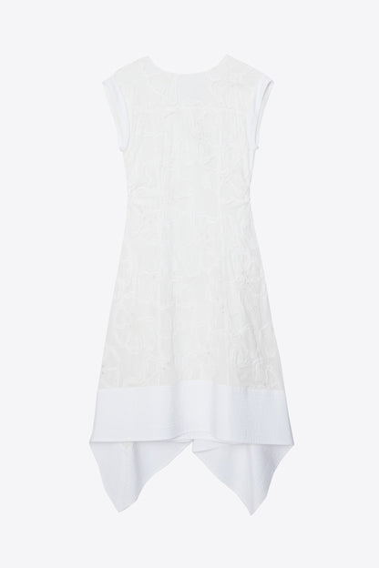 Embroidered Belted Midi Dress with Handkerchief Hem - 3.1 Phillip Lim Quality