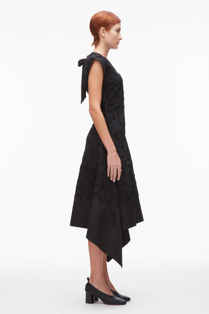 Embroidered Belted Midi Dress with Handkerchief Hem - 3.1 Phillip Lim Top Pick