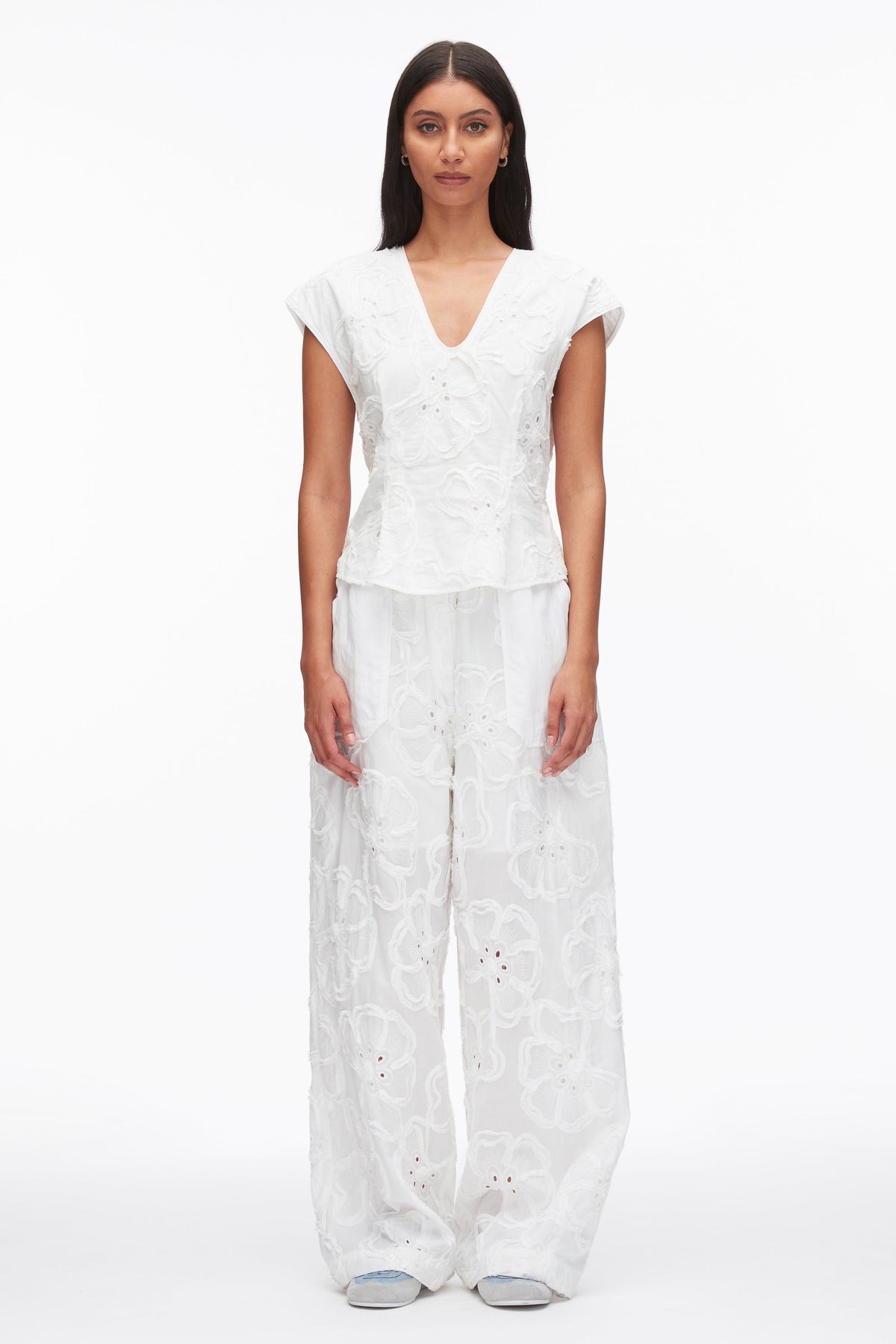 Embroidered Cap Sleeve Top - 3.1 Phillip Lim Best Seller
