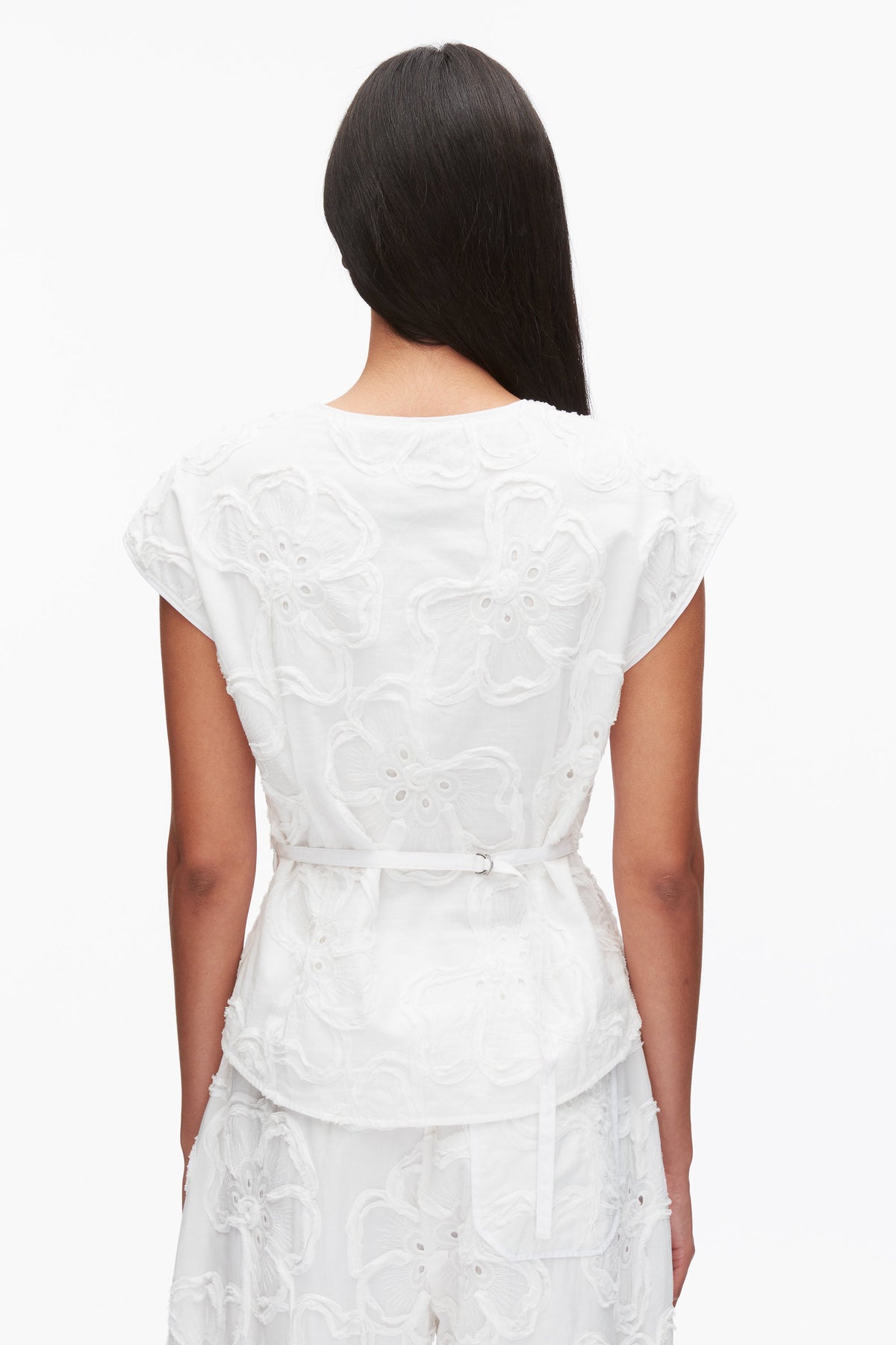 Embroidered Cap Sleeve Top - 3.1 Phillip Lim Best Seller