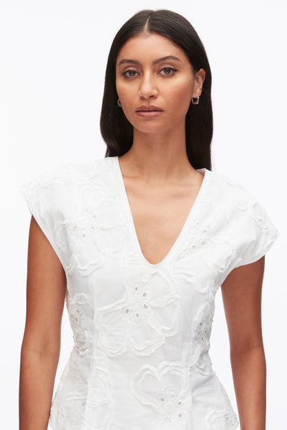 Embroidered Cap Sleeve Top - 3.1 Phillip Lim Best Seller