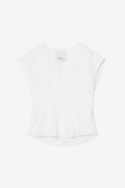 Embroidered Cap Sleeve Top - 3.1 Phillip Lim Best Seller