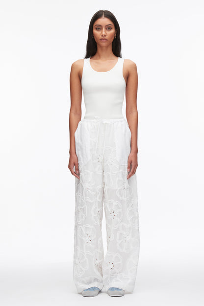Embroidered Straight Leg Pull On Pants - 3.1 Phillip Lim Featured