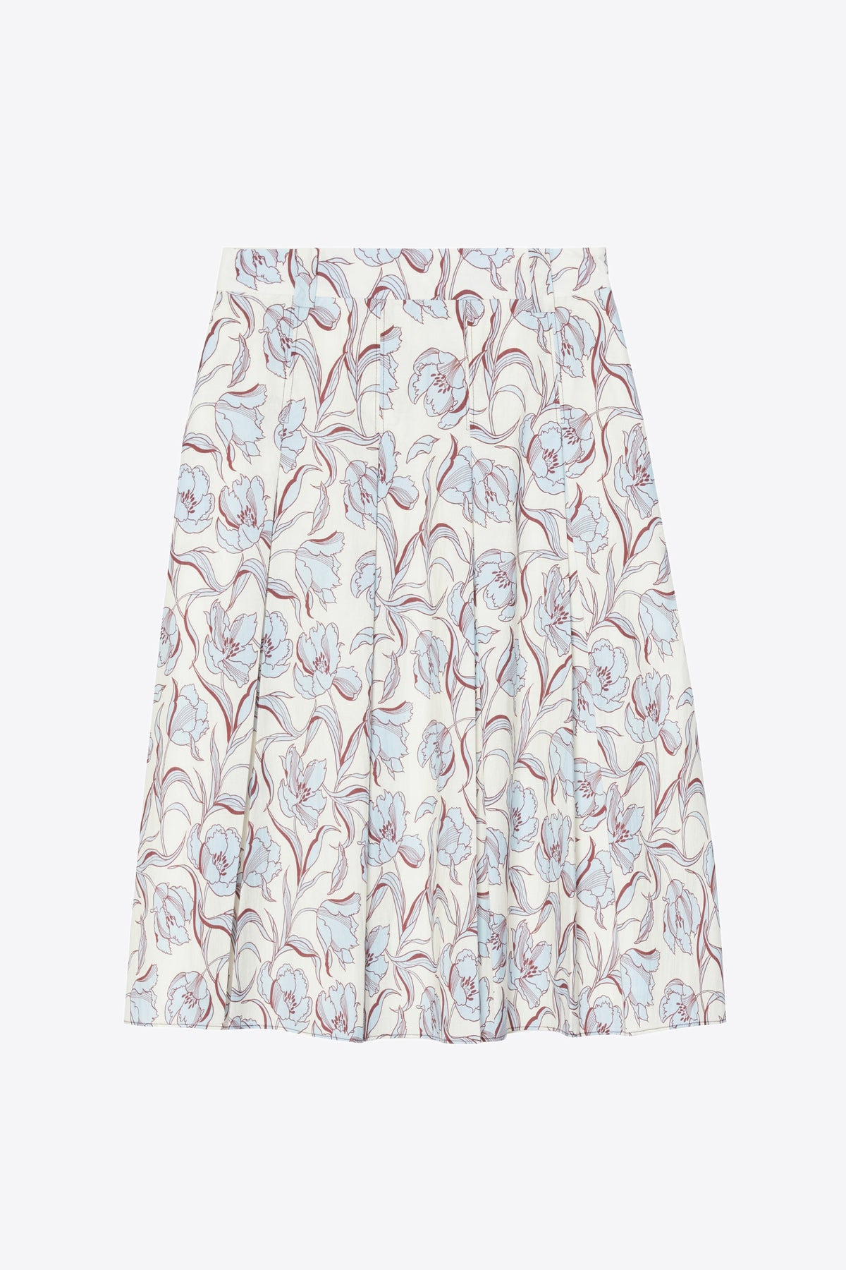 Two-Toned Pleated Knee-Length Skirt - 3.1 Phillip Lim Signature