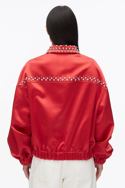 Embellished Structured Satin Jacket - 3.1 Phillip Lim Everyday