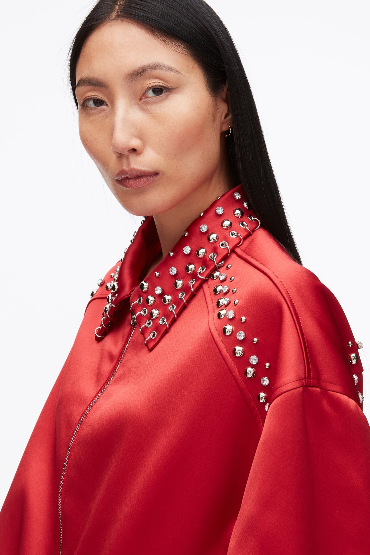 Embellished Structured Satin Jacket - 3.1 Phillip Lim Everyday