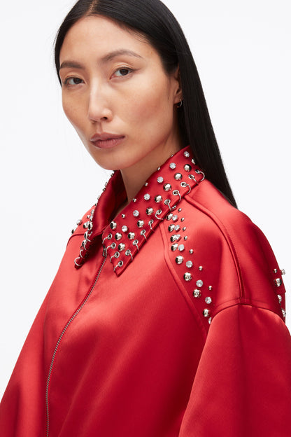 Embellished Structured Satin Jacket - 3.1 Phillip Lim Everyday
