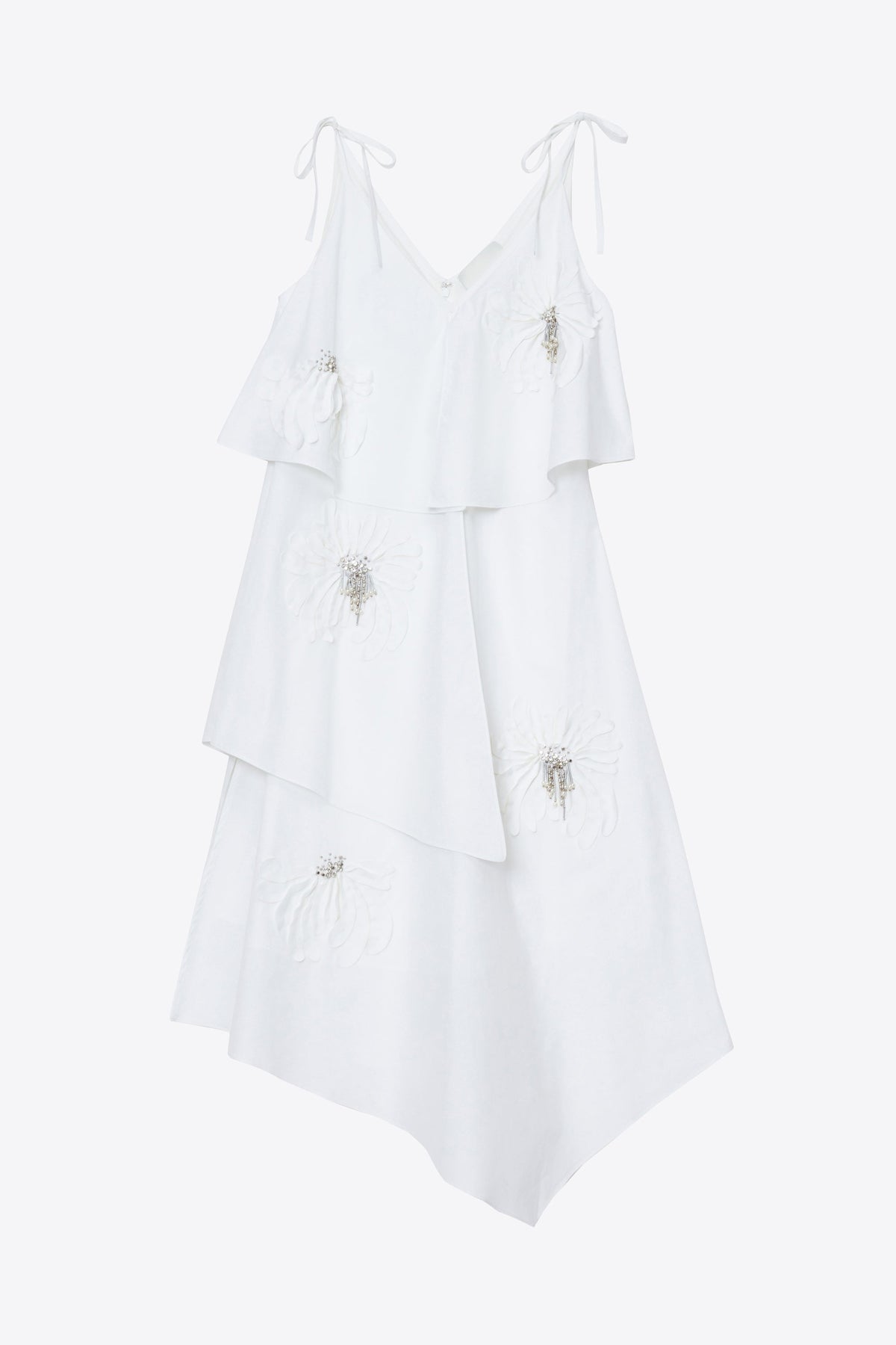 Layered Midi Dress with Floral Appliqué - 3.1 Phillip Lim Latest