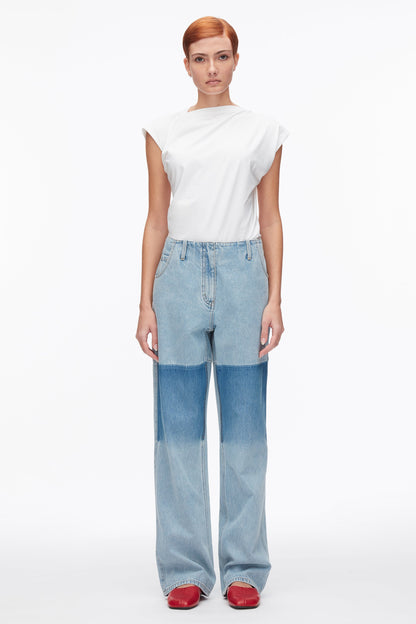 Ghost Patch Straight Leg Denim Pants - 3.1 Phillip Lim Classic