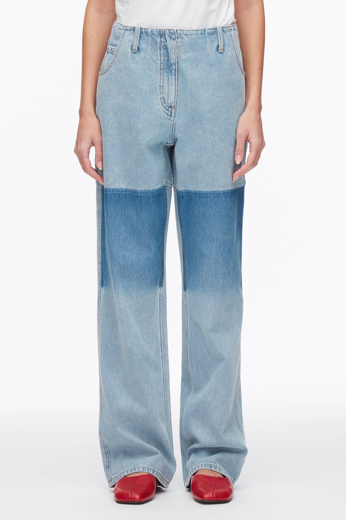 Ghost Patch Straight Leg Denim Pants - 3.1 Phillip Lim Classic