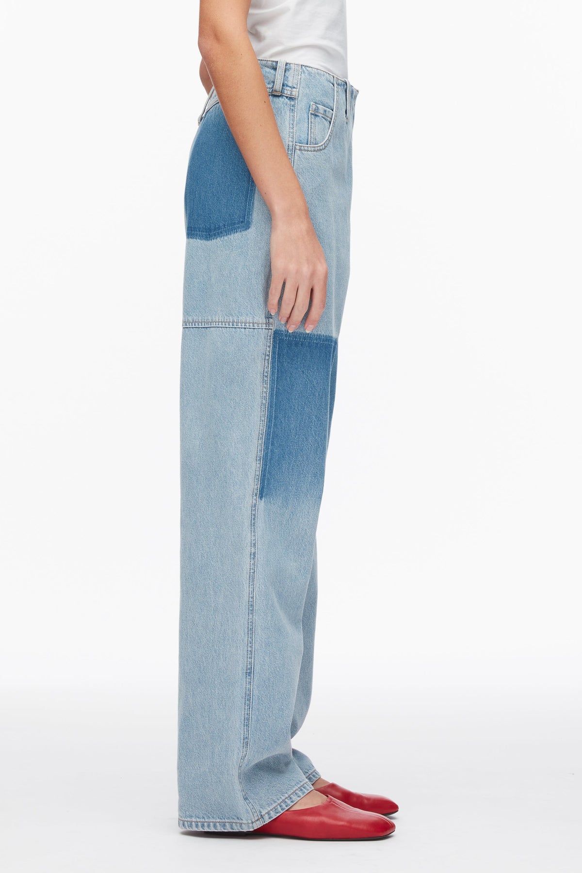 Ghost Patch Straight Leg Denim Pants - 3.1 Phillip Lim Classic