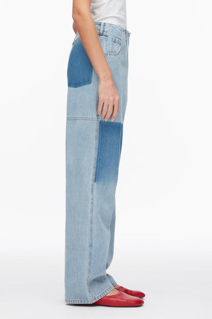 Ghost Patch Straight Leg Denim Pants - 3.1 Phillip Lim Classic
