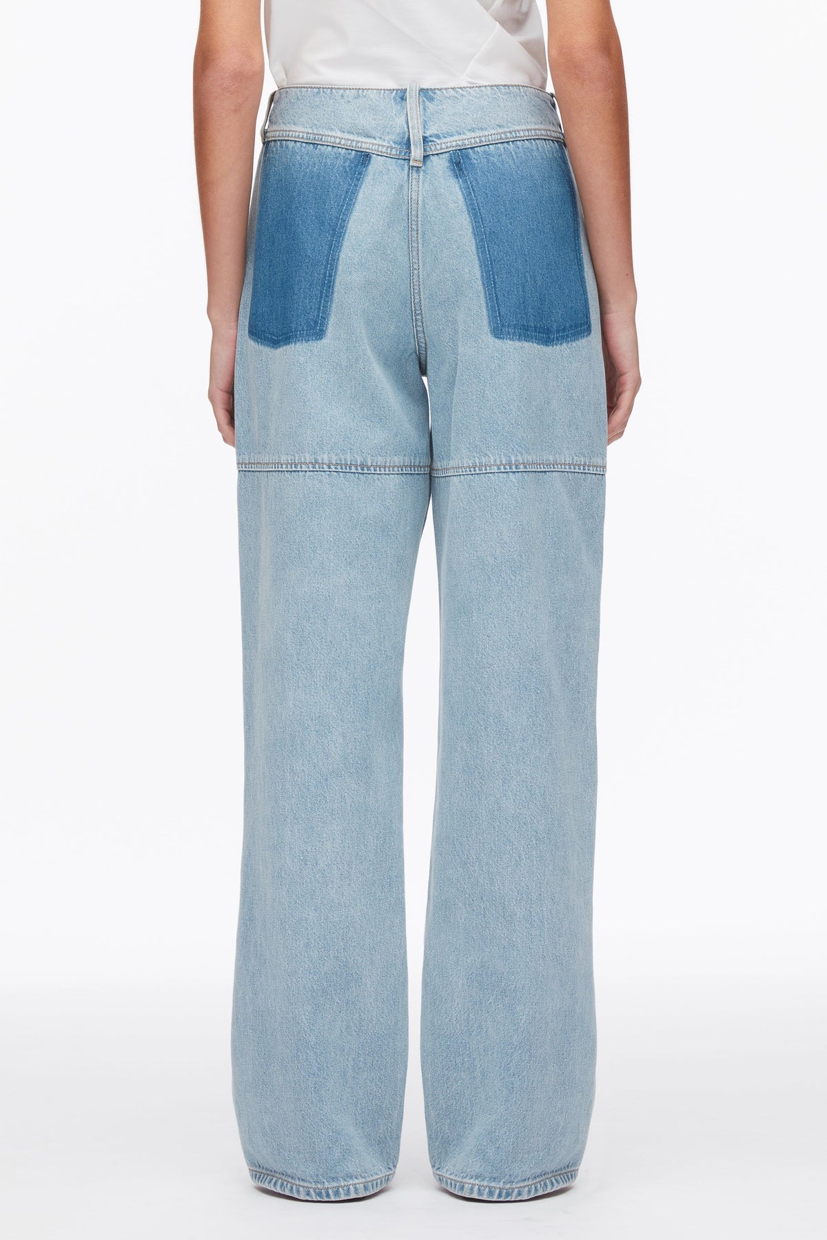 Ghost Patch Straight Leg Denim Pants - 3.1 Phillip Lim Classic