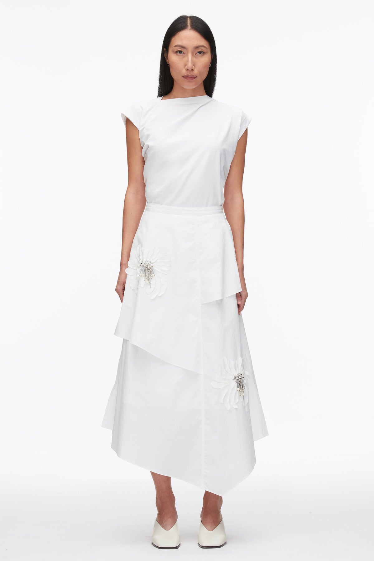Layered Skirt with Floral Appliqué - 3.1 Phillip Lim Great Value