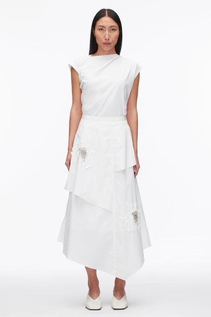 Layered Skirt with Floral Appliqué - 3.1 Phillip Lim Great Value