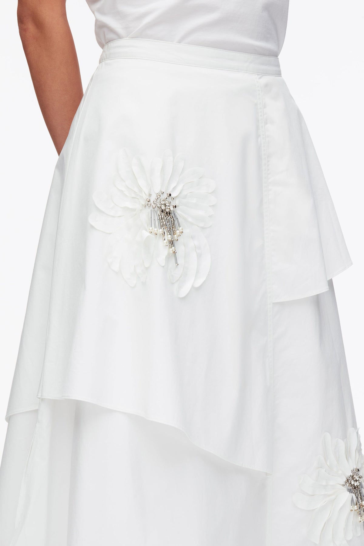 Layered Skirt with Floral Appliqué - 3.1 Phillip Lim Great Value