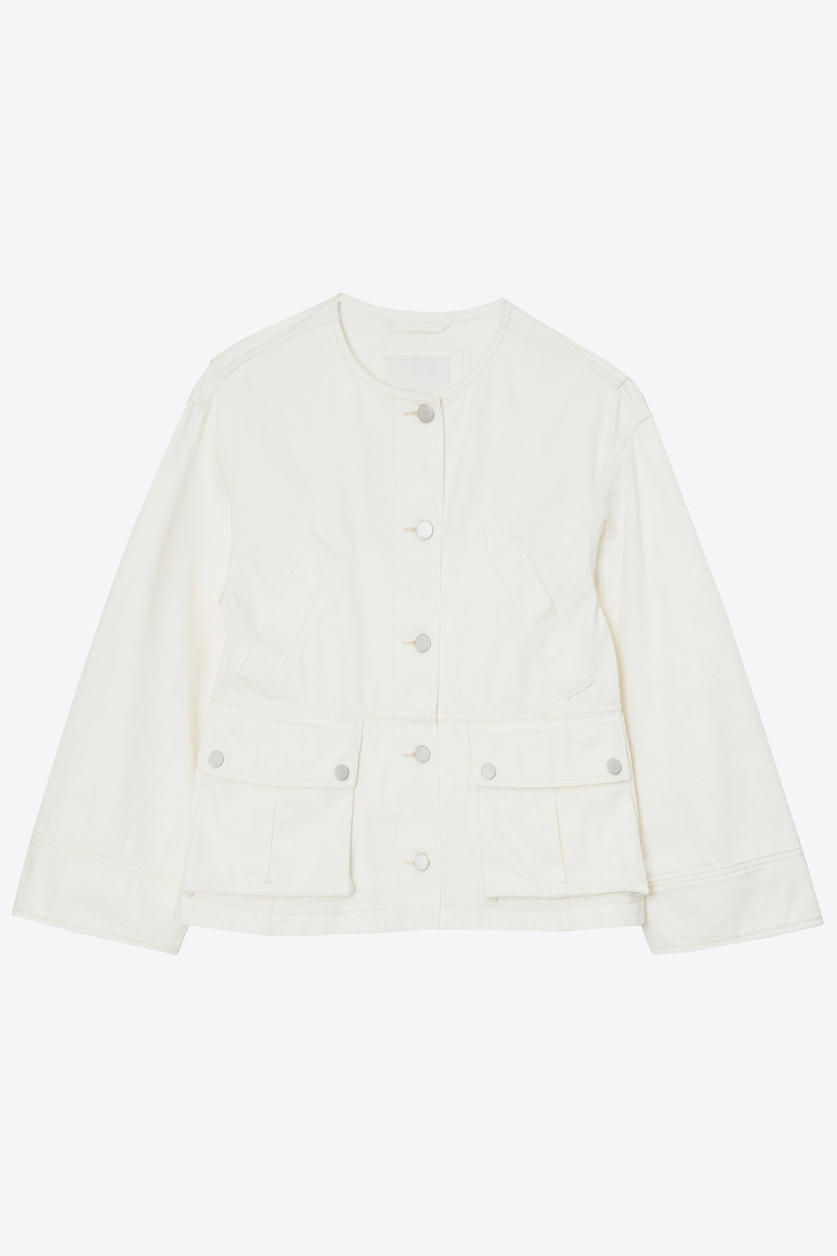 Collarless Trapeze Denim Jacket - 3.1 Phillip Lim Trusted