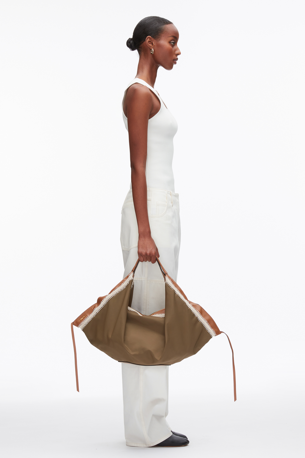 Nylon Luna Large Bag with Contrast Stitch - 3.1 Phillip Lim Latest