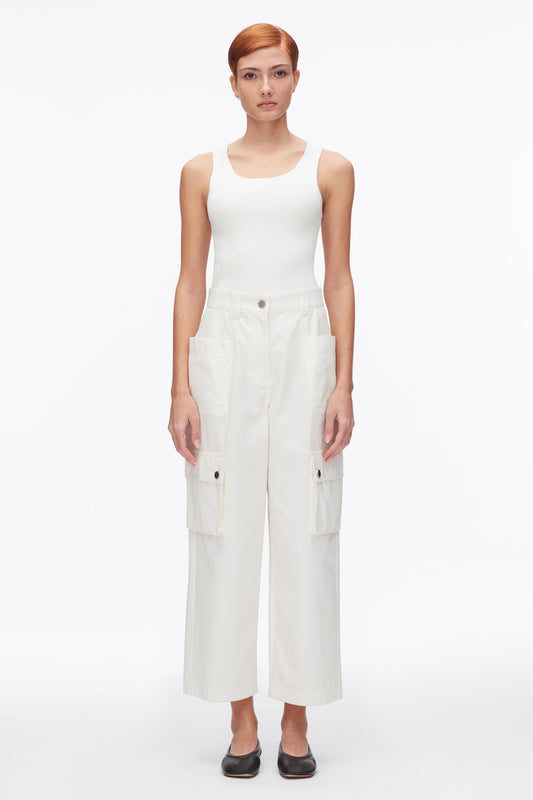 Two-Toned Cropped Cargo Pants - 3.1 Phillip Lim Smart Buy