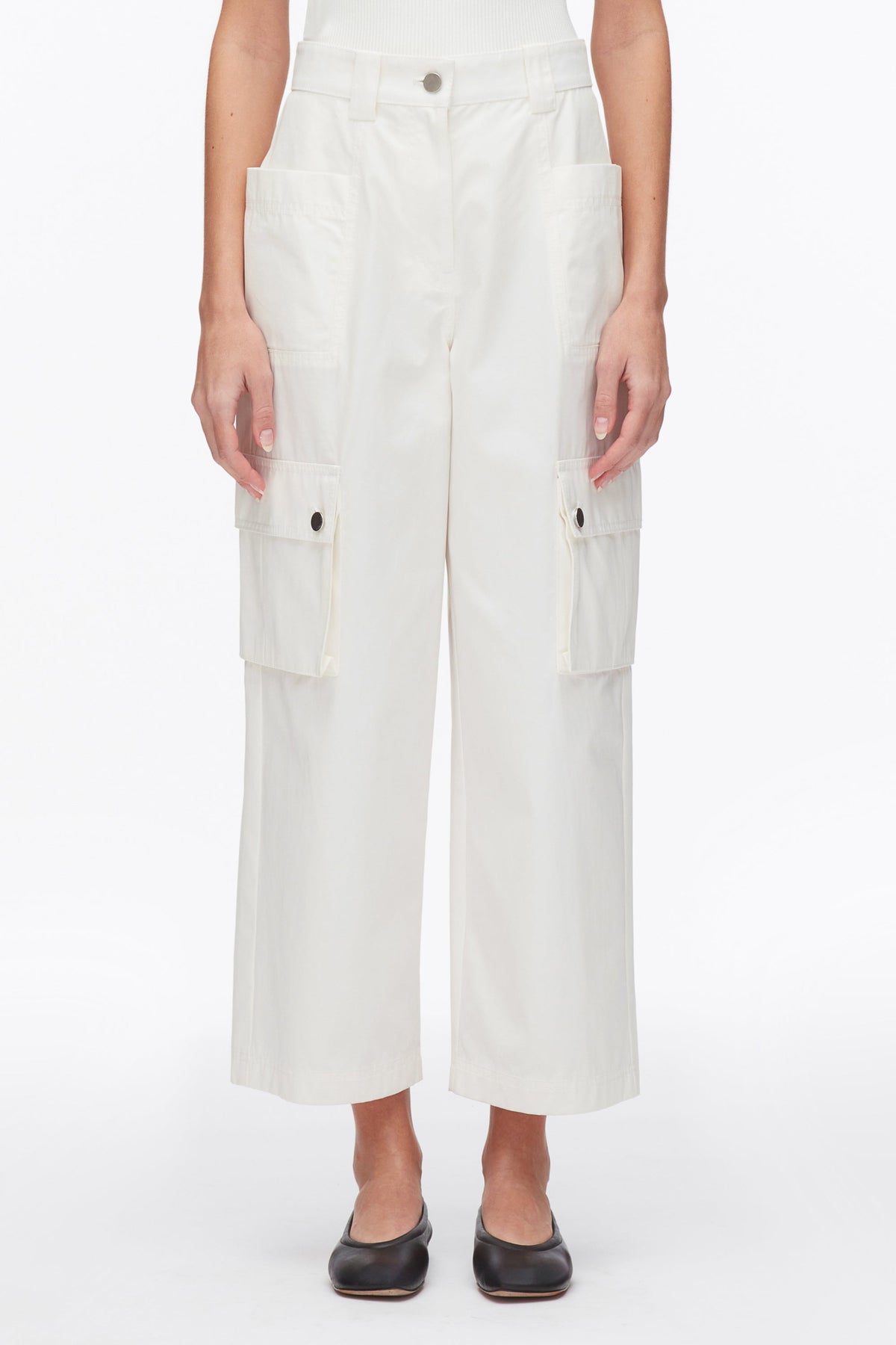 Two-Toned Cropped Cargo Pants - 3.1 Phillip Lim Smart Buy