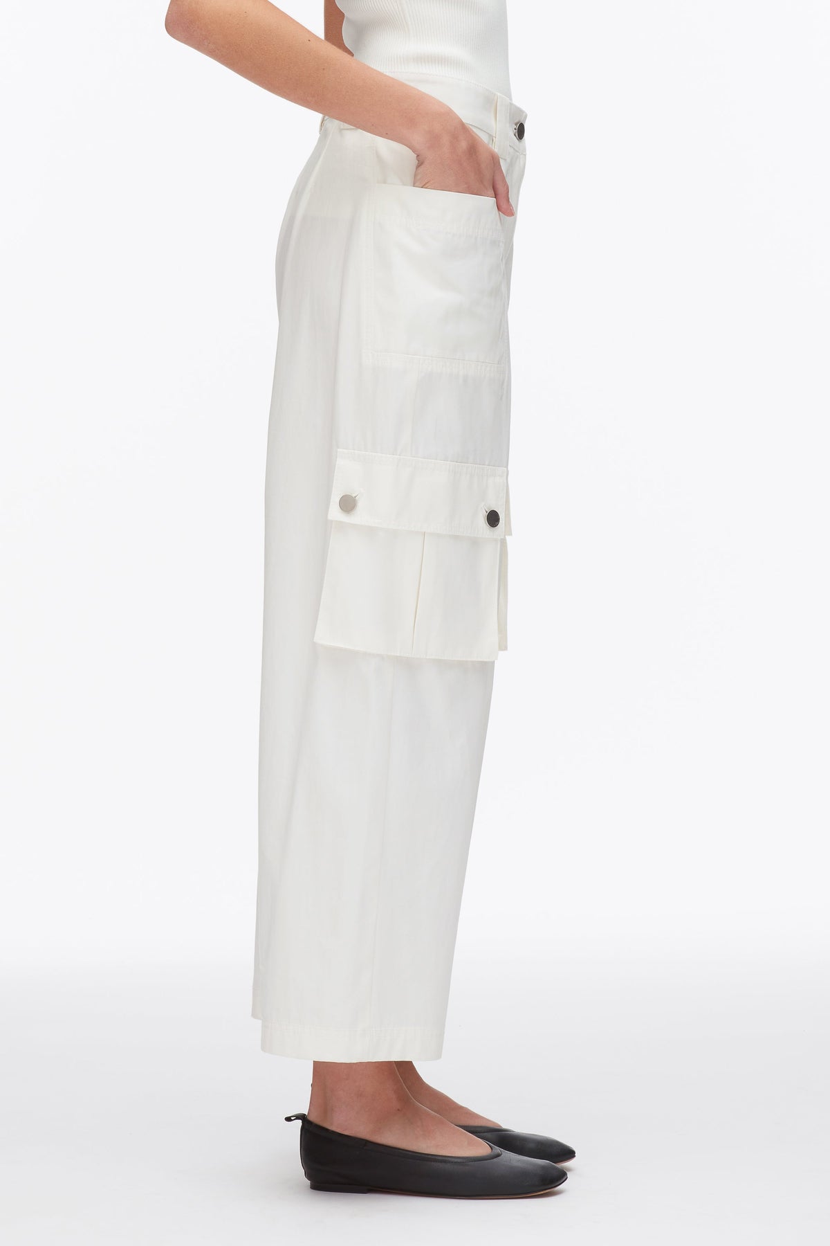Two-Toned Cropped Cargo Pants - 3.1 Phillip Lim Smart Buy