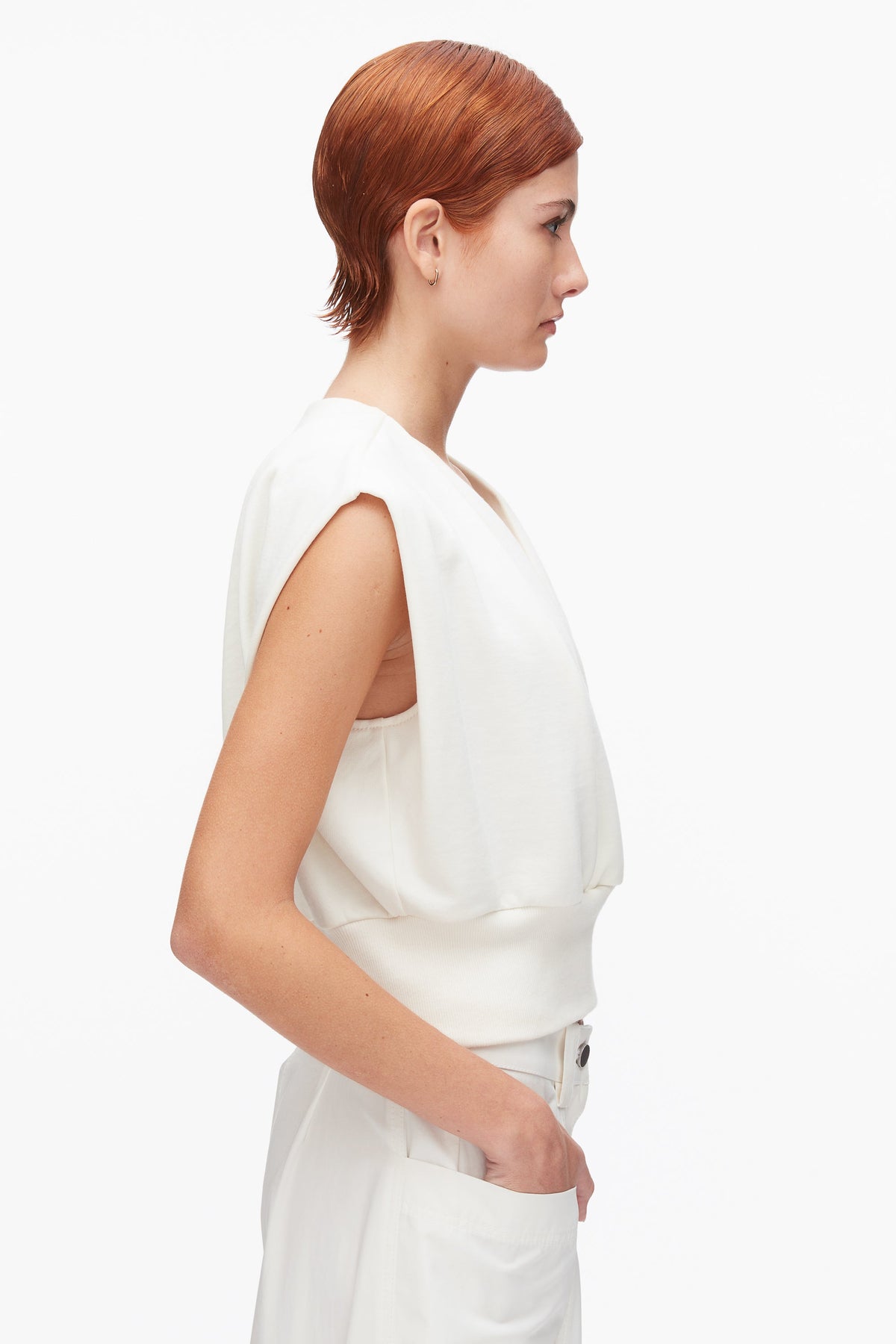 Draped Sleeveless French Terry Top - 3.1 Phillip Lim Quality