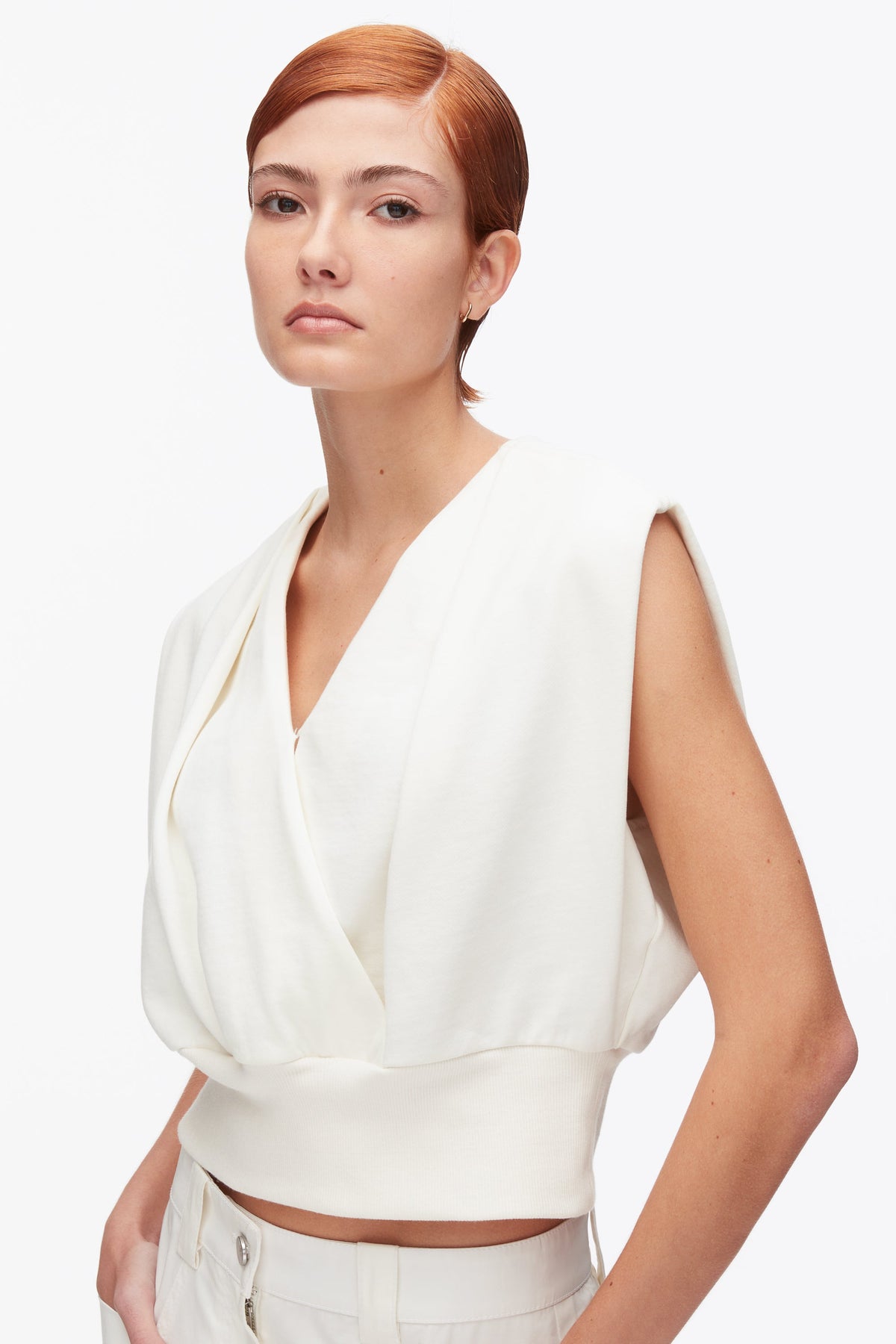 Draped Sleeveless French Terry Top - 3.1 Phillip Lim Quality
