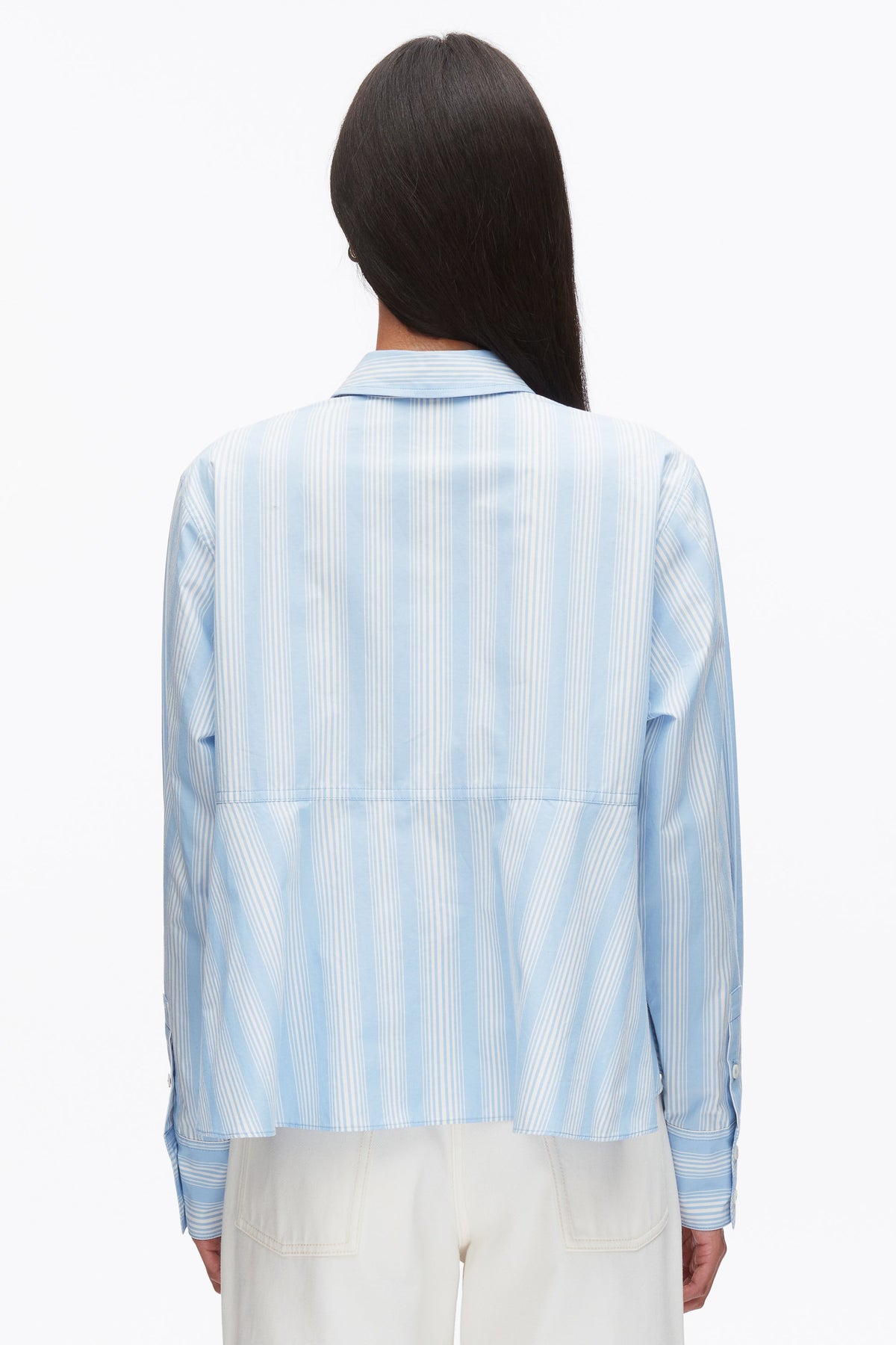 Long Sleeve Striped Flounce Shirt - 3.1 Phillip Lim Everyday