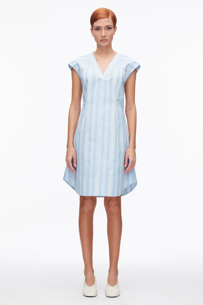 Striped Cap Sleeve Knee-Length Dress - 3.1 Phillip Lim Smart Buy