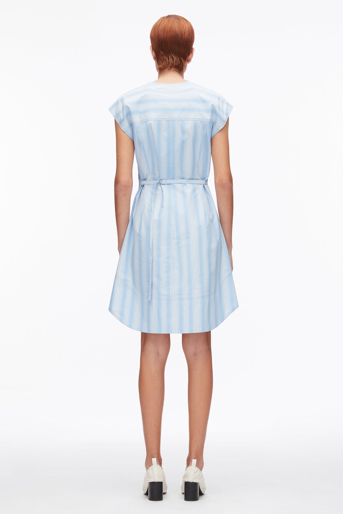 Striped Cap Sleeve Knee-Length Dress - 3.1 Phillip Lim Smart Buy