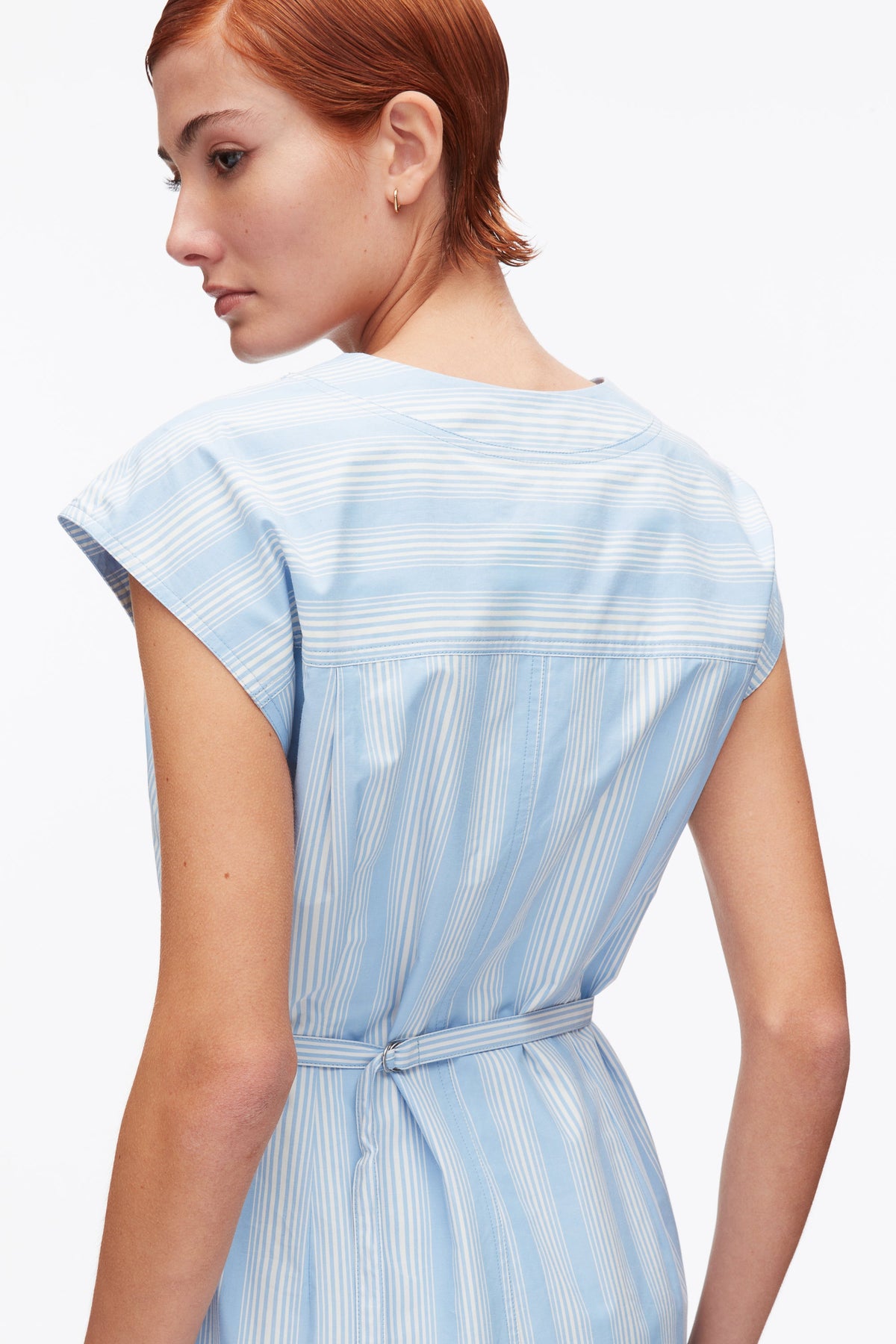 Striped Cap Sleeve Knee-Length Dress - 3.1 Phillip Lim Smart Buy