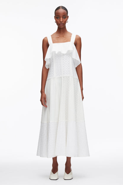 Broderie Anglaise Patchwork Cascade Midi Dress - 3.1 Phillip Lim Deals