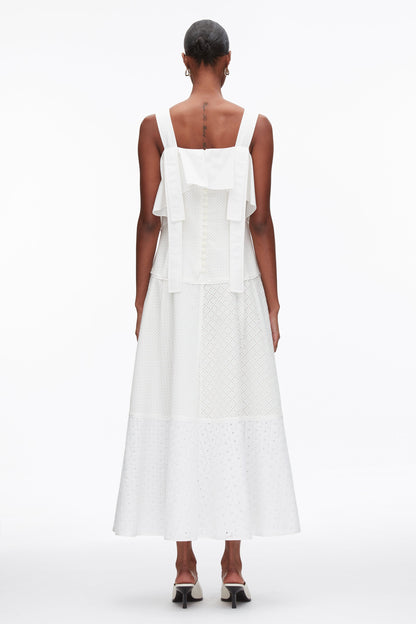 Broderie Anglaise Patchwork Cascade Midi Dress - 3.1 Phillip Lim Deals