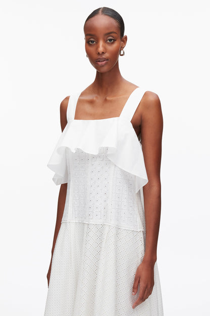 Broderie Anglaise Patchwork Cascade Midi Dress - 3.1 Phillip Lim Deals