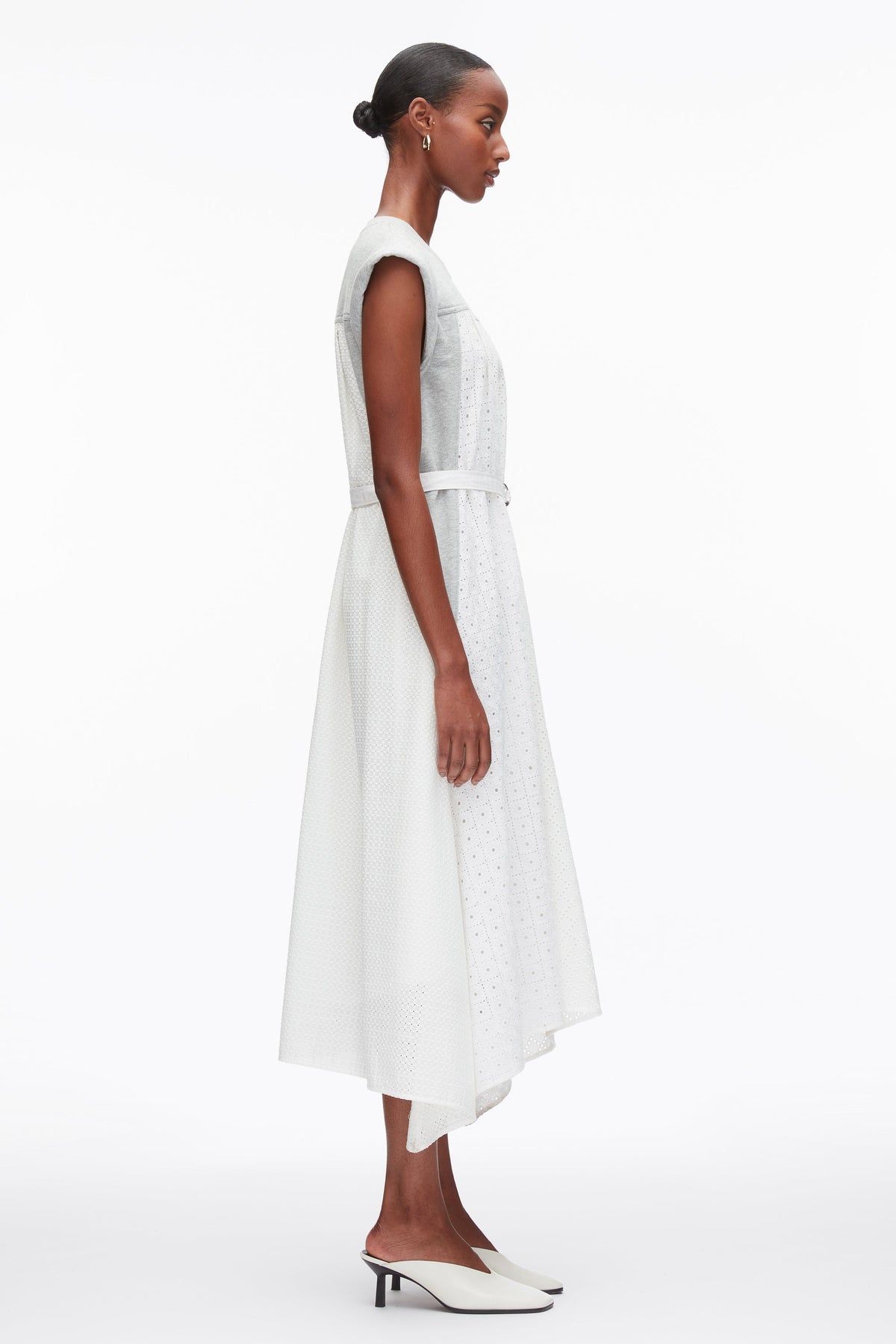 Sleeveless French Terry Dress with Broderie Anglaise - 3.1 Phillip Lim Value