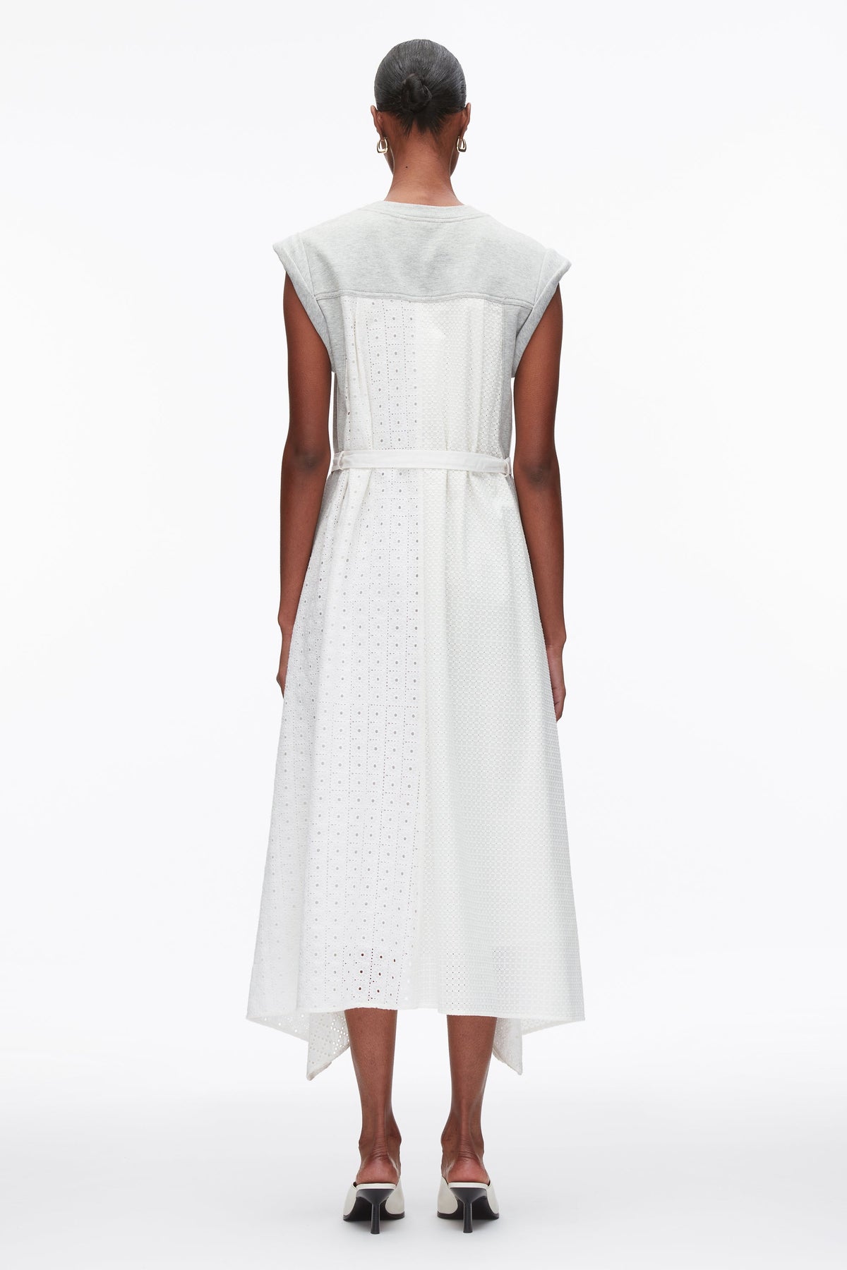 Sleeveless French Terry Dress with Broderie Anglaise - 3.1 Phillip Lim Value