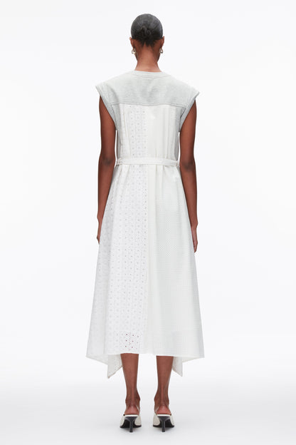 Sleeveless French Terry Dress with Broderie Anglaise - 3.1 Phillip Lim Value