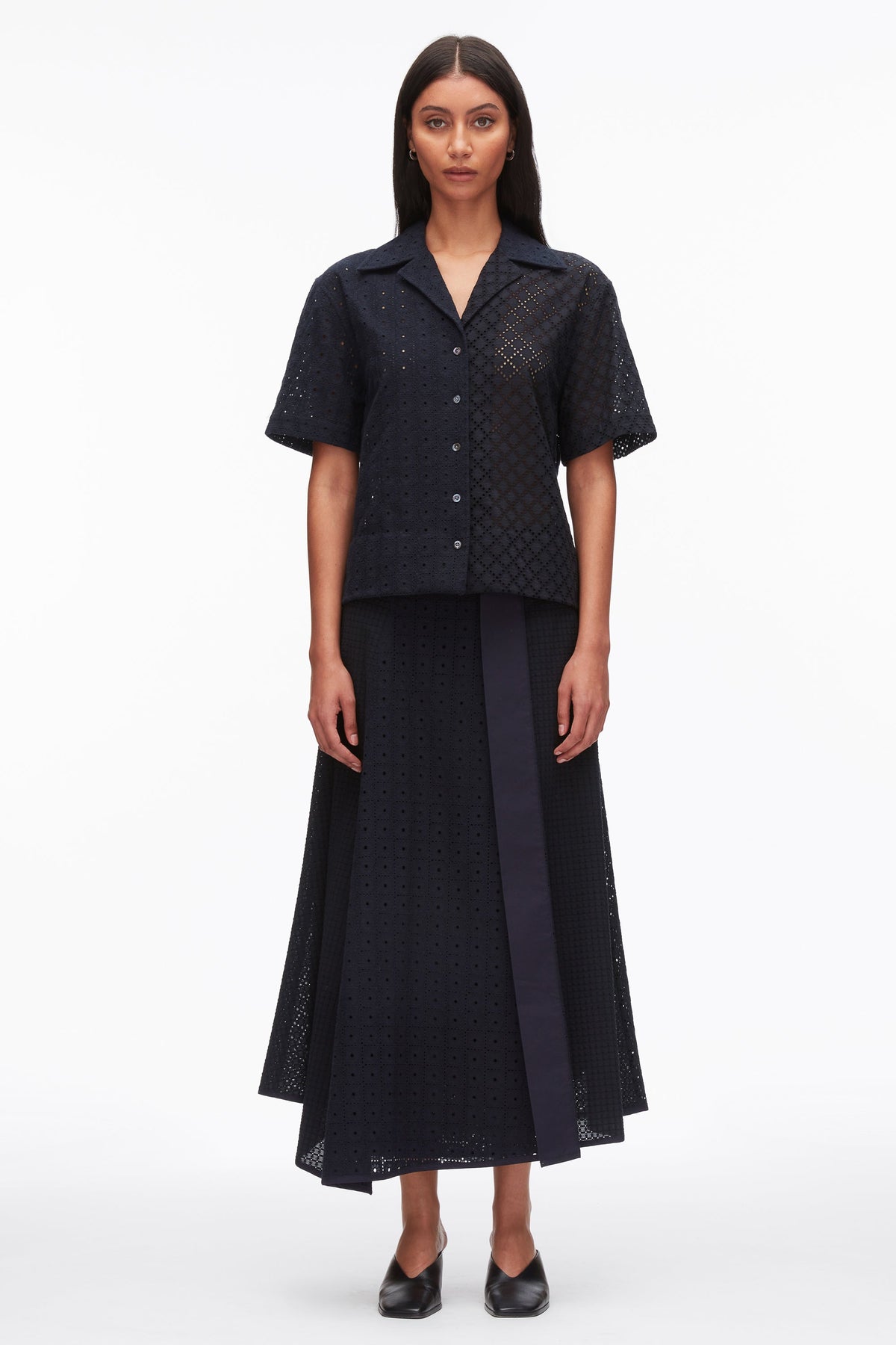 Broderie Anglaise Patchwork Camp Shirt - 3.1 Phillip Lim Value